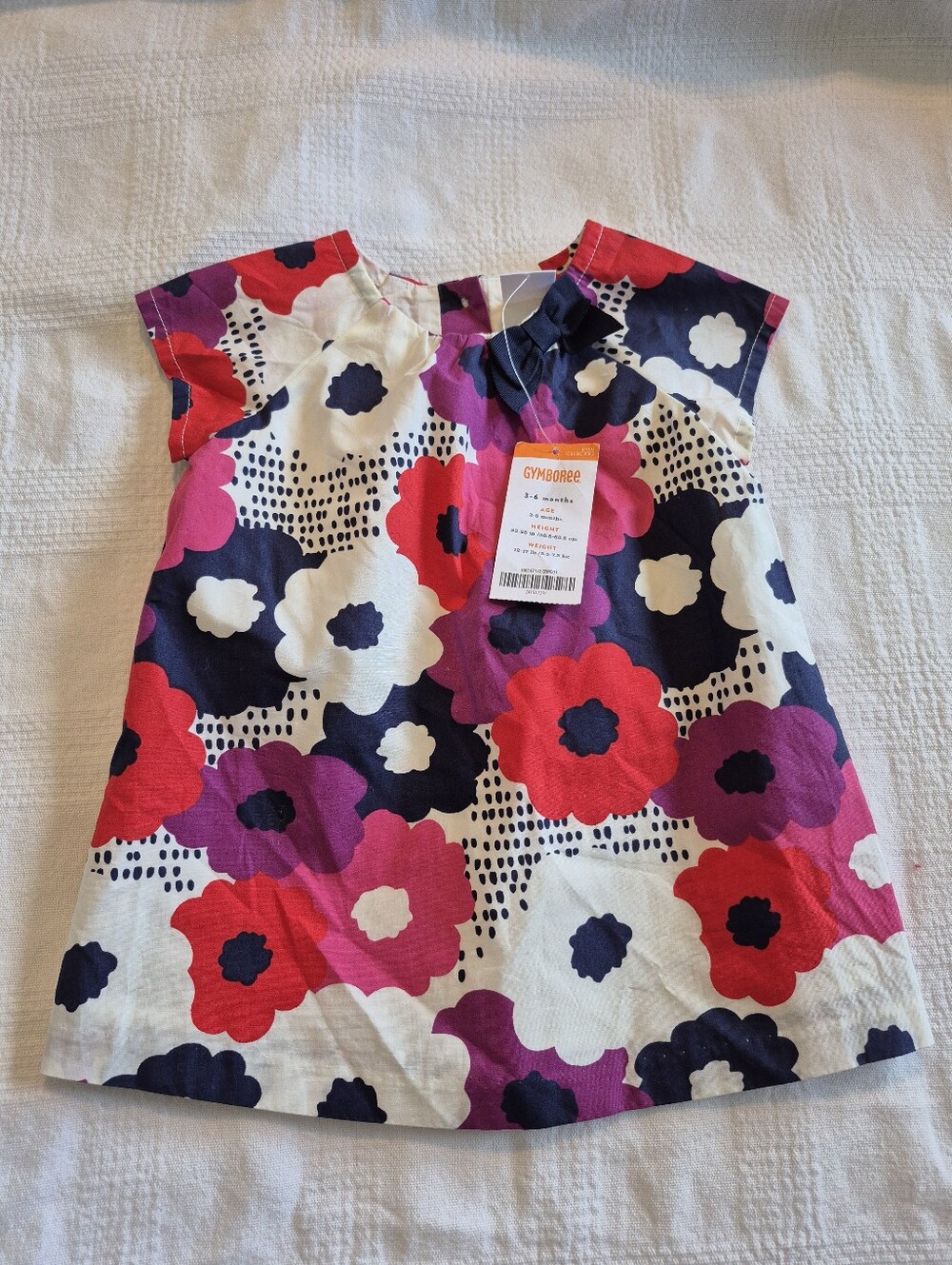 Gymboree girls 3-6 months floral shift dress & diaper cover 2015 Charm Class NWT